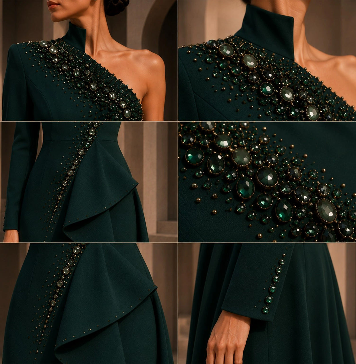 KDS Emerald Crystal Party Dress
