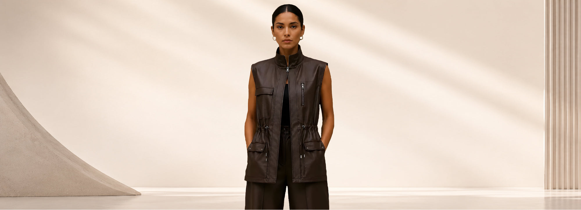 Leather Skirts and Vests