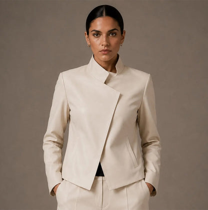 Modern Tailored Leather Jacket