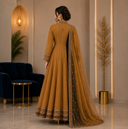 KDS Heritage Traditional Suit – Deep Mustard