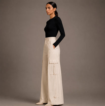 Modern Line Cargo Wide Leg Pant