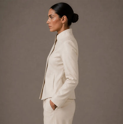 Modern Tailored Leather Jacket