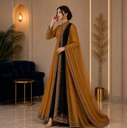 KDS Heritage Traditional Suit – Deep Mustard