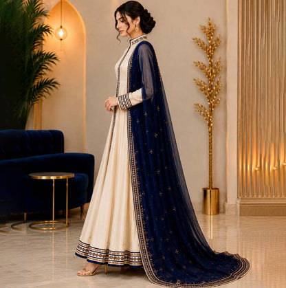 KDS Heritage Couture – Cream & Navy