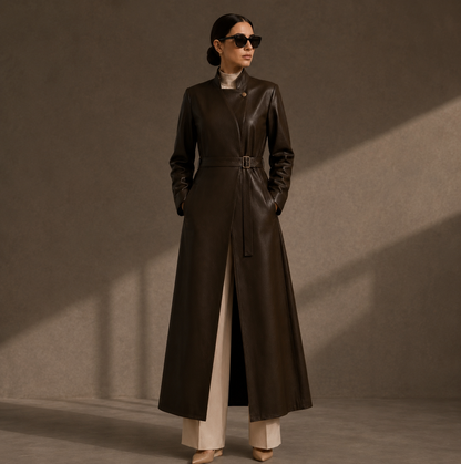 KDS Structured Leather Coat