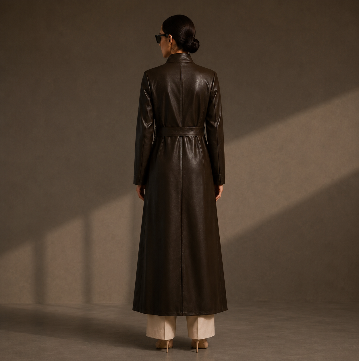 KDS Structured Leather Coat