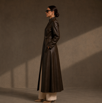 KDS Structured Leather Coat