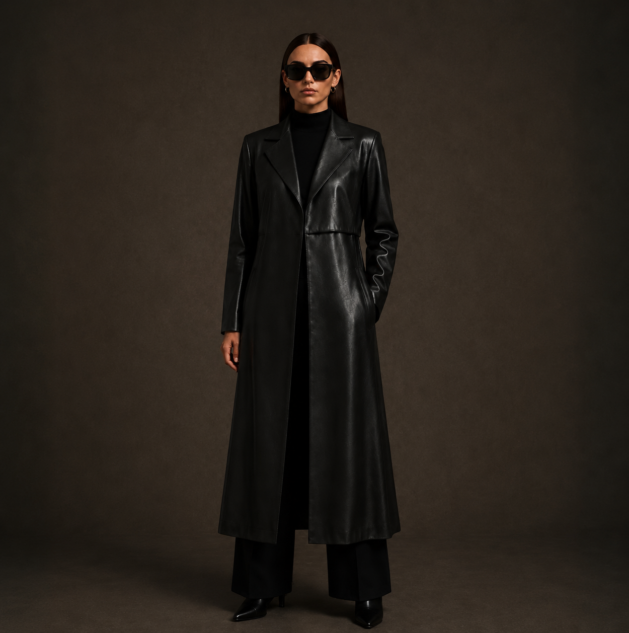KDS Structured Leather Coat