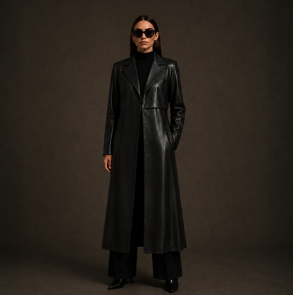 KDS Structured Leather Coat