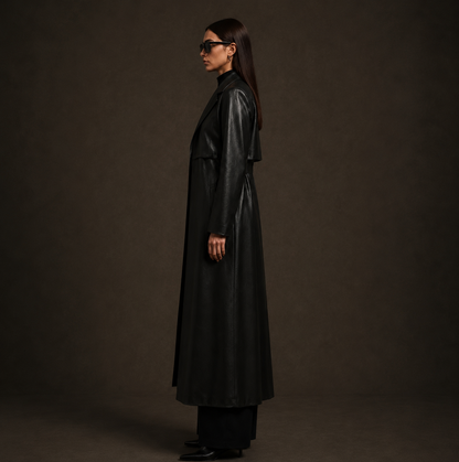 KDS Structured Leather Coat