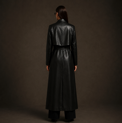 KDS Structured Leather Coat