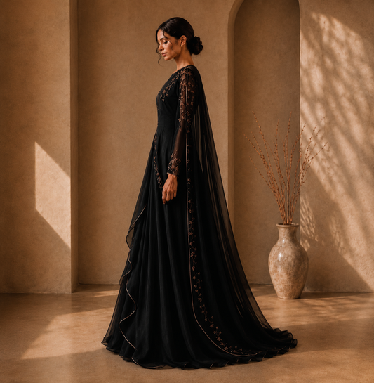 KDS Embroidered Flow Wrap Set