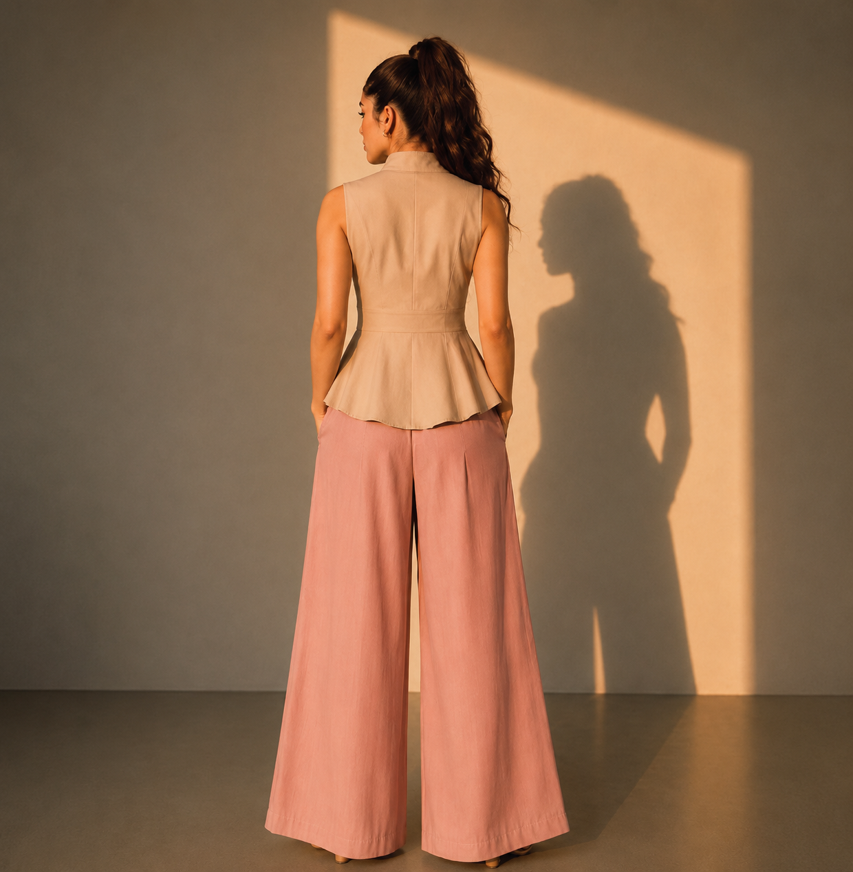 KDS Soft Structure Peplum Set