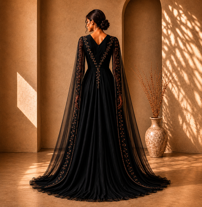 KDS Embroidered Flow Wrap Set