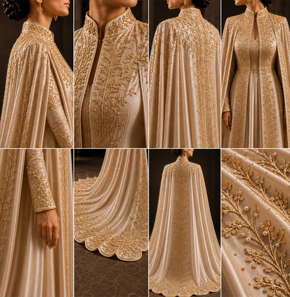 KDS Champagne Embroidery Couture Set