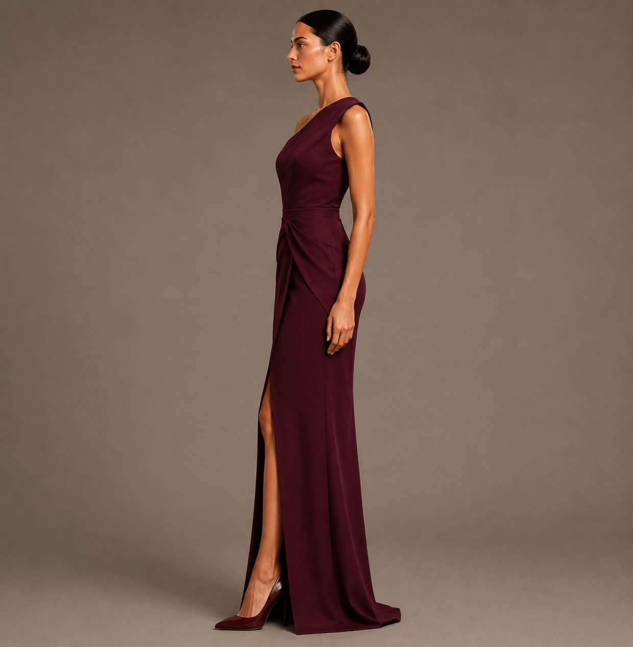 Seraphina One-Shoulder Evening Gown