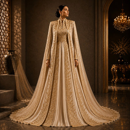 KDS Champagne Embroidery Couture Set