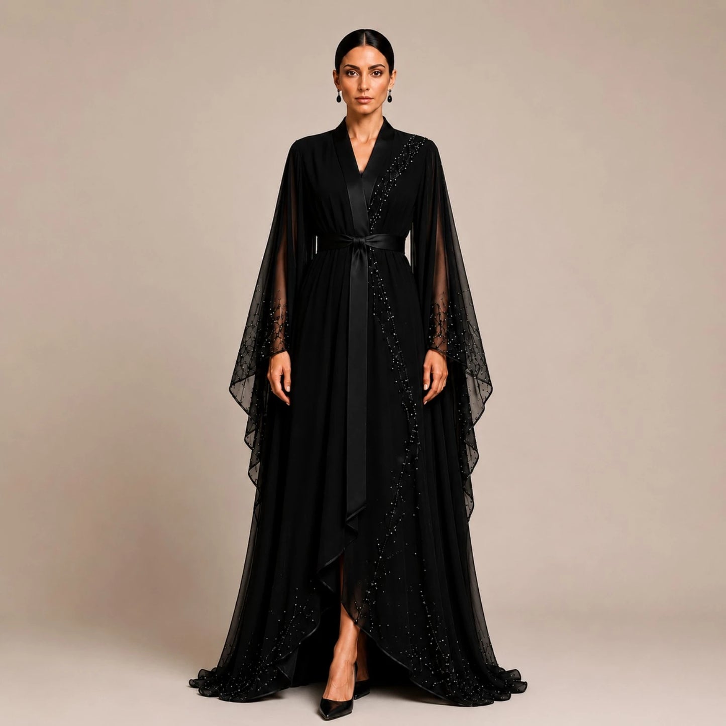 KDS Midnight Veil Party Manto