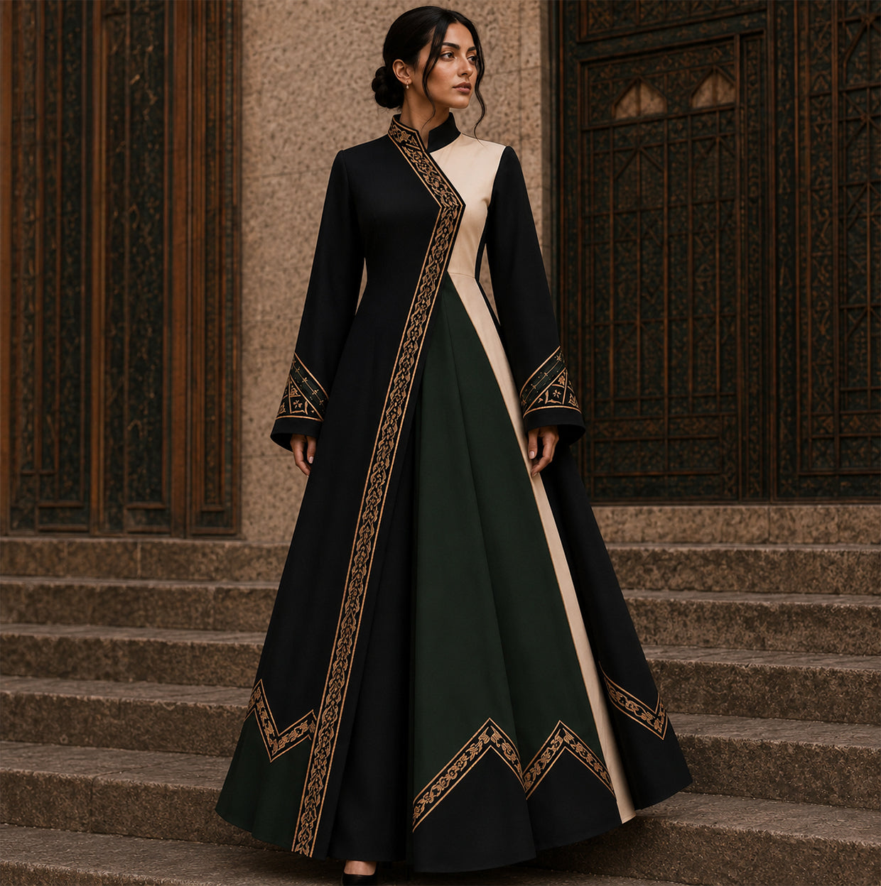 KDS Heritage Cultural Suit – Emerald Noir