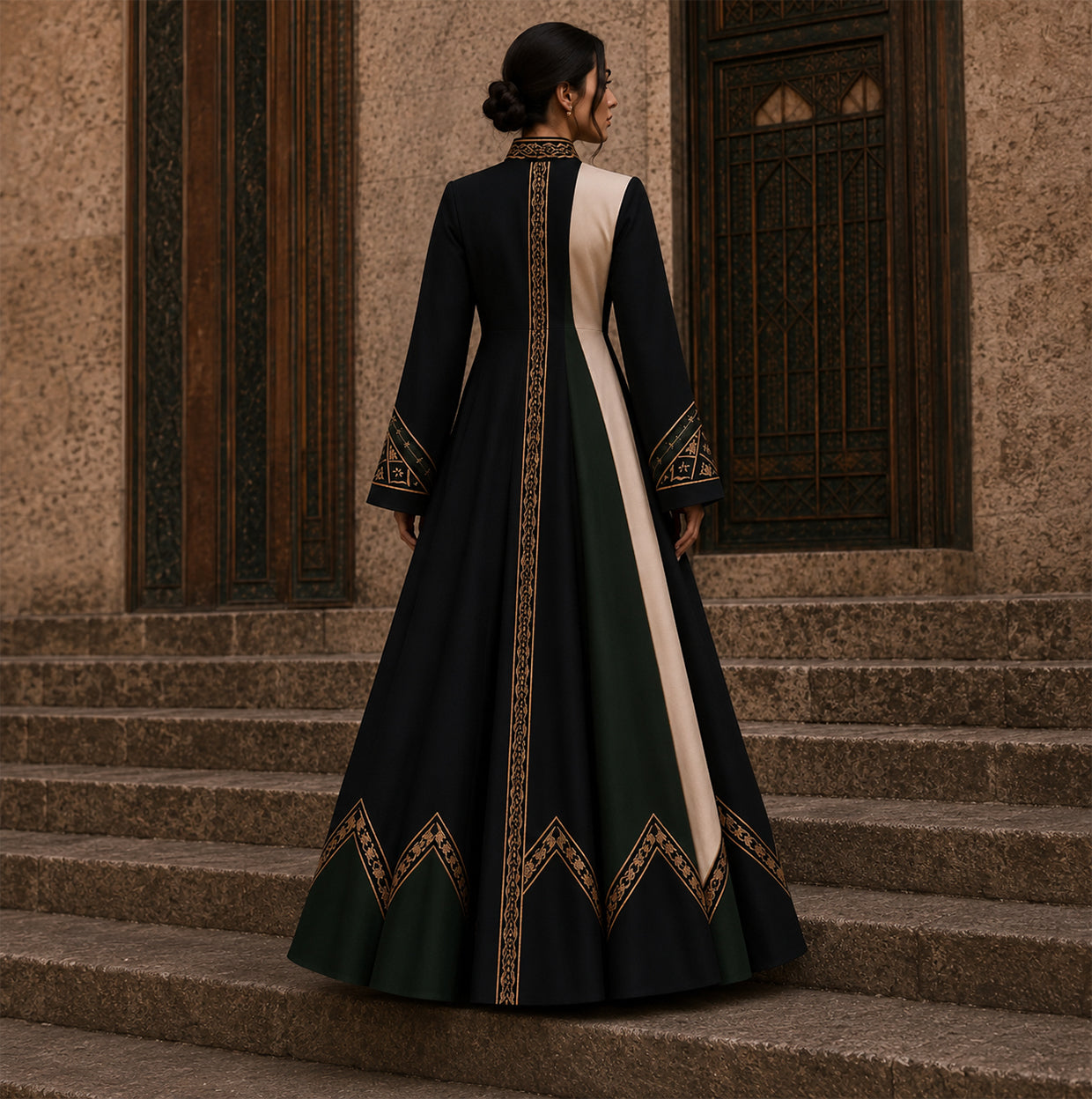 KDS Heritage Cultural Suit – Emerald Noir