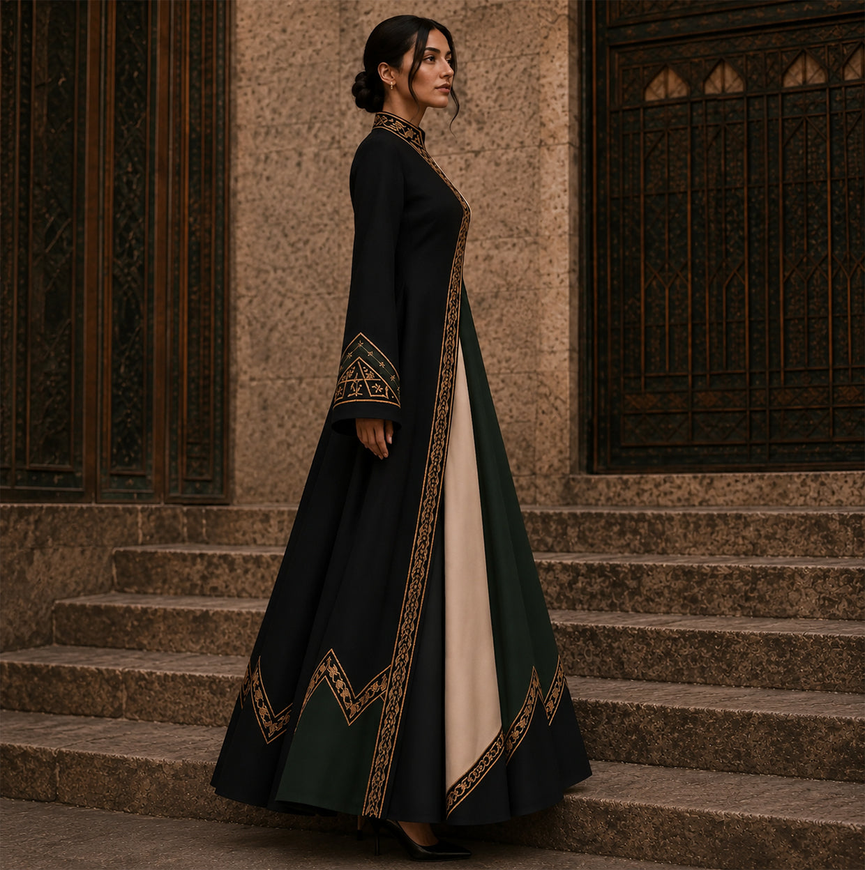 KDS Heritage Cultural Suit – Emerald Noir