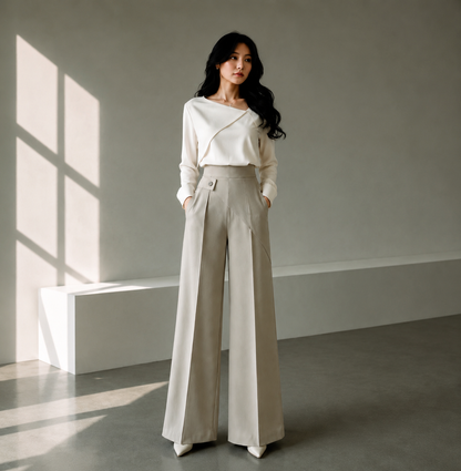 KDS Power Line Wide-Leg Pants.