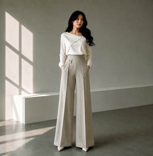 KDS Power Line Wide-Leg Pants.