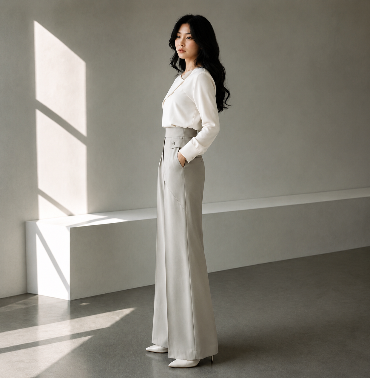 KDS Power Line Wide-Leg Pants.