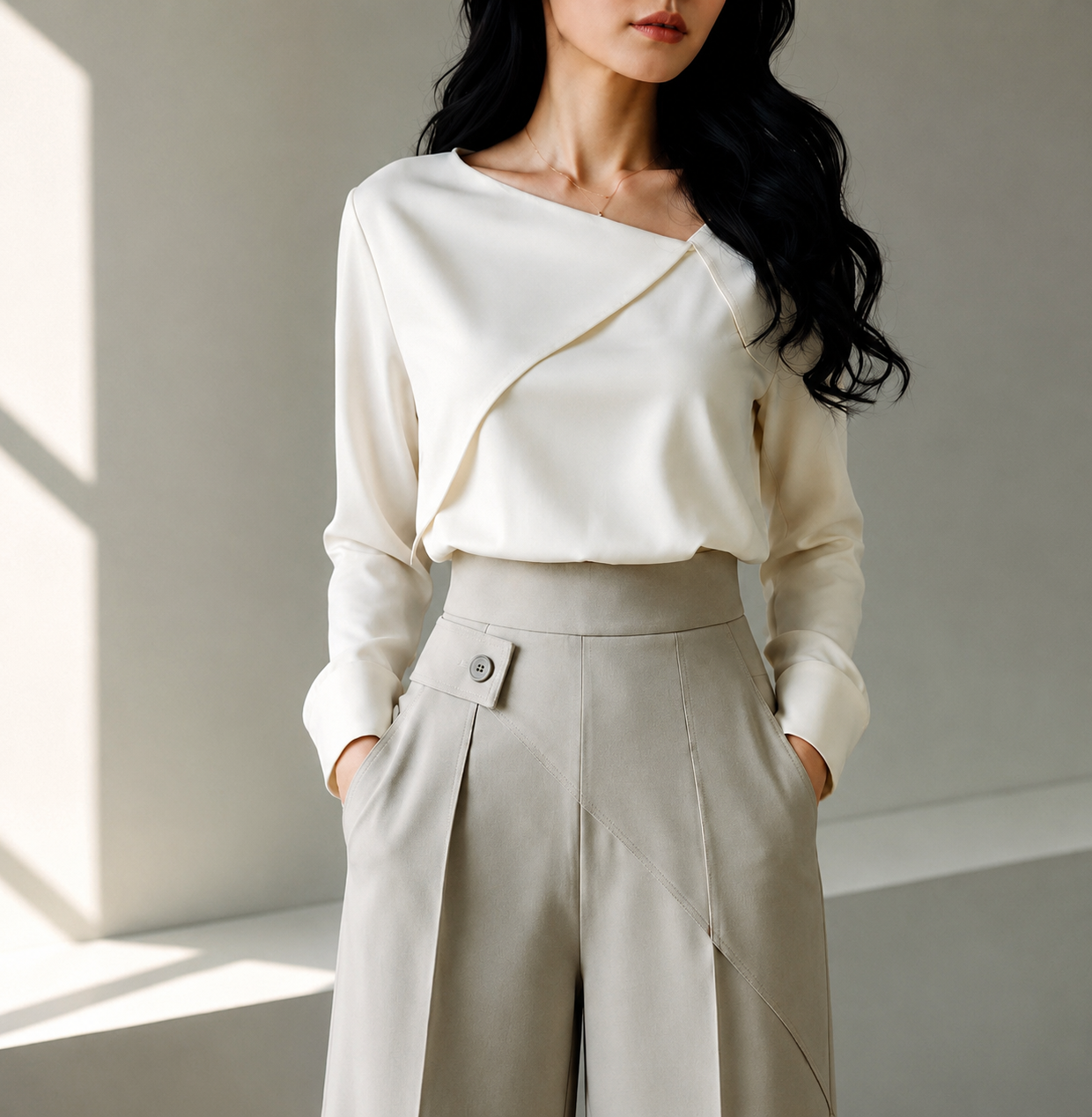 KDS Power Line Wide-Leg Pants.