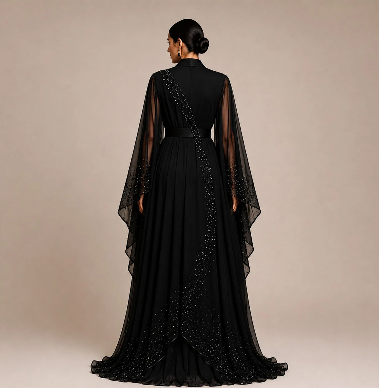 KDS Midnight Veil Party Manto