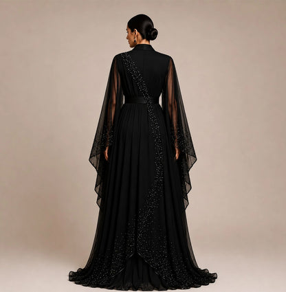 KDS Midnight Veil Party Manto