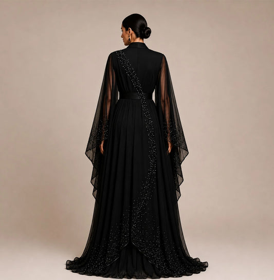 KDS Midnight Veil Party Manto
