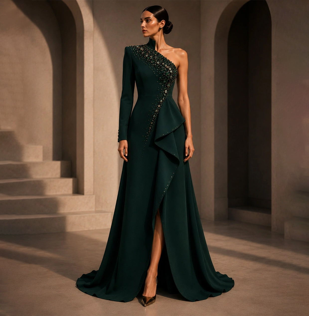 KDS Emerald Crystal Party Dress